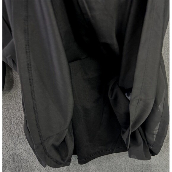 Divided H&M Small Black Long Bell Sleeve Open Tied Back Dress Sheath Witchy Goth - Picture 12 of 14